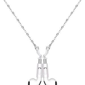 Noise-Free Luxury AirPods Chain - Stylish Anti-Lost Silver Strap for Daily Use